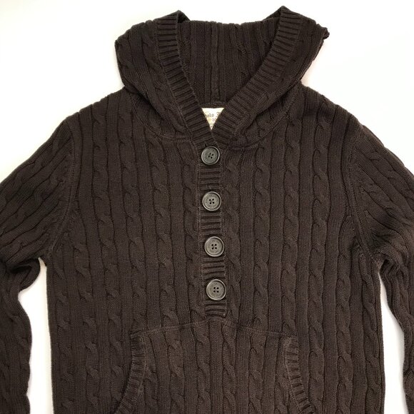 Ralph Lauren Sweaters - POLO JEANS 1967 RALPH LAUREN BROWN XL BUTTON Cardigan Hooded Sweater